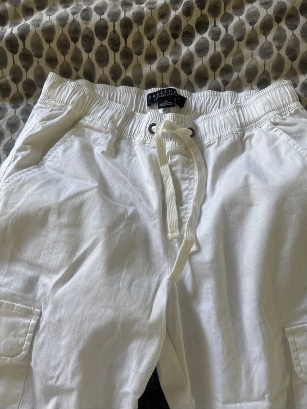Sanctuary white Drawstring Cargo Pants